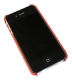 Lux iPhone 4 cover med udskæringer i voksrød