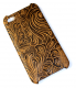 Lux iPhone 4 cover med udskæringer i rustbrun