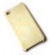 Lux iPhone 4 cover med udskæringer og cremefarve