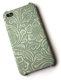 Lux iPhone 4 cover med udskæringer i kobbergrøn