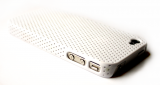 iPhone 4 / 4S cover perforeret hvid