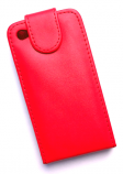 Rødt læderetui til iPhone 4