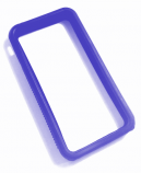 iPhone 4 bumper blå silikone