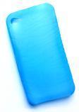 Silikonecover til iPhone 4 med camouflagemønster, blå