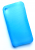 Silikonecover til iPhone 4 med camouflagemønster, blå