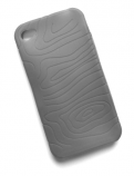 Silikonecover til iPhone 4 med camouflagemønster, grå