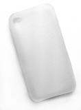 Silikonecover til iPhone 4 med camouflagemønster, hvid