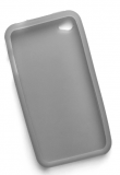 Silikonecover til iPhone 4, gennemsigtig grå