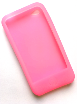 Silikonecover til iPhone 4, pink