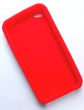 Silikonecover til iPhone 4, rød