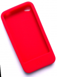 Silikonecover til iPhone 4, rød