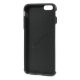 iPhone 6 Plus Cover i TPU-gummi betrukket med kulfiber/PU-læder, Hvid