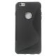 iPhone 6 Plus cover i med S-mønster, sort
