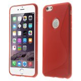 iPhone 6 Plus cover i med S-mønster, rød