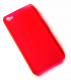 iPhone 4 cover gennemsigtigt kirsebærrød