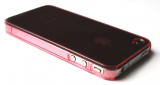 Gennemsigtigt iPhone 4 cover pink