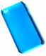 iPhone 4 cover gennemsigtig blå