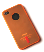 iPhone 4 / 4S cover orange gummi