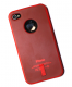 iPhone 4 / 4S cover rødt gummi