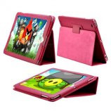 iPad 2 / Den Nye iPad 3 læder etui, pink
