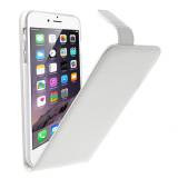 iPhone 6 Plus/6S Plus flipcover med magnetlås, hvid