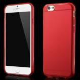 Gennemsigtigt iPhone 6 cover i TPU, rød