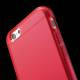 Gennemsigtigt iPhone 6 cover i TPU, rød