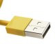 Kort USB Lightning Kabel på ca. 20cm, gul
