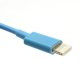 Kort USB Lightning Kabel på ca. 20cm, blå