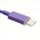 Kort USB Lightning Kabel på ca. 20cm, lilla