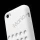 iPhone 5C silikonecover med hulmønster, Hvid