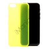 Mat 0,4mm cover til iPhone 5C, Neon Gul-Grøn