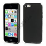 Slidstærkt TPU cover til iPhone 5C, sort