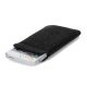 Slim Sleeve Etui med trækstrop til iPhone 5, 5S og 5C, sort
