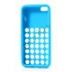 iPhone 5C silikonecover med hulmønster, Blå