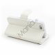 iPhone 5C PU Læder etui med håndstrop og magnetlås, hvid