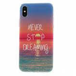iPhone X TPU-cover - Never stop dreaming