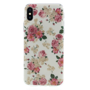 iPhone X TPU-cover -Blomster