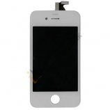 iPhone 4S skærm, glas, ramme og LCD, hvid
