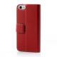 iPhone 5C etui i ægte læder, rød