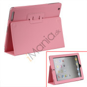 Thin Folio Pink Kunstlæder Stand Case Cover til iPad 2. 3. 4. Gen