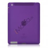 Blødt Silikone Cover Taske til Den Nye iPad 2. 3. 4. Generation - Lilla