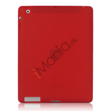 Blødt Silikone Cover Taske til Den Nye iPad 2. 3. 4. Generation - Rød