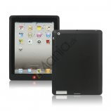 Ny iPad 2. 3. 4. Gen Silikone Case Skin Cover med Home Button - Sort