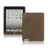 Ny iPad 2. 3. 4. Gen Silikone Case Skin Cover med Home Button - Kaffe