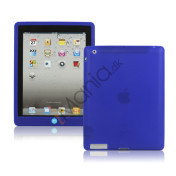 Ny iPad 2. 3. 4. Gen Silikone Case Skin Cover med Home Button - Blå