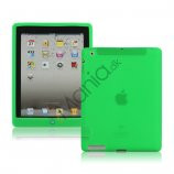 Ny iPad 2. 3. 4. Gen Silikone Case Skin Cover med Home Button - Grøn