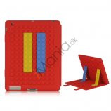 Fleksibel Building Block Silikone Taske hud Cover Holder til iPad 2 3 4, Flere farver