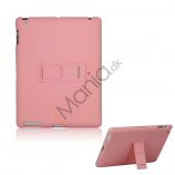 Slim Magnetisk Hard Smart Cover med Stand til Den Nye iPad 2. 3. 4. Generation - Pink