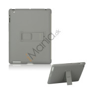 Slim Magnetisk Hard Smart Cover med Stand til Den Nye iPad 2. 3. 4. Generation - Grå